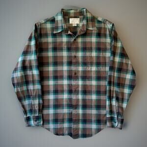 Filson Flannel Service Shirt Small Multicolor Heavy Cotton Workwear Seattle